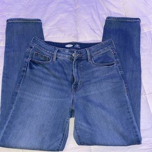 old navy power slim straight high rise jeans with pockets